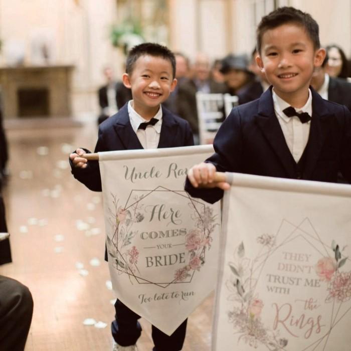 Wedding Flag / Wedding Banner Ready Stock (No Custom)