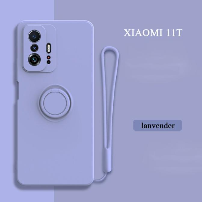 Case Xiaomi 11T / 11T Pro Silicone Soft Ring Holder Microfiber (Promo)