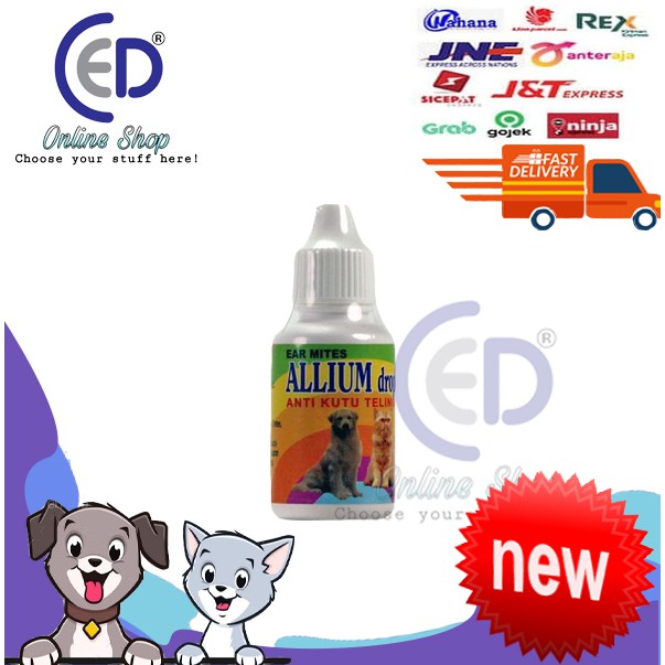 ALLIUM DROPS 30ml - OBAT TETES KUTU TELINGA UNTUK KUCING &amp; ANJING