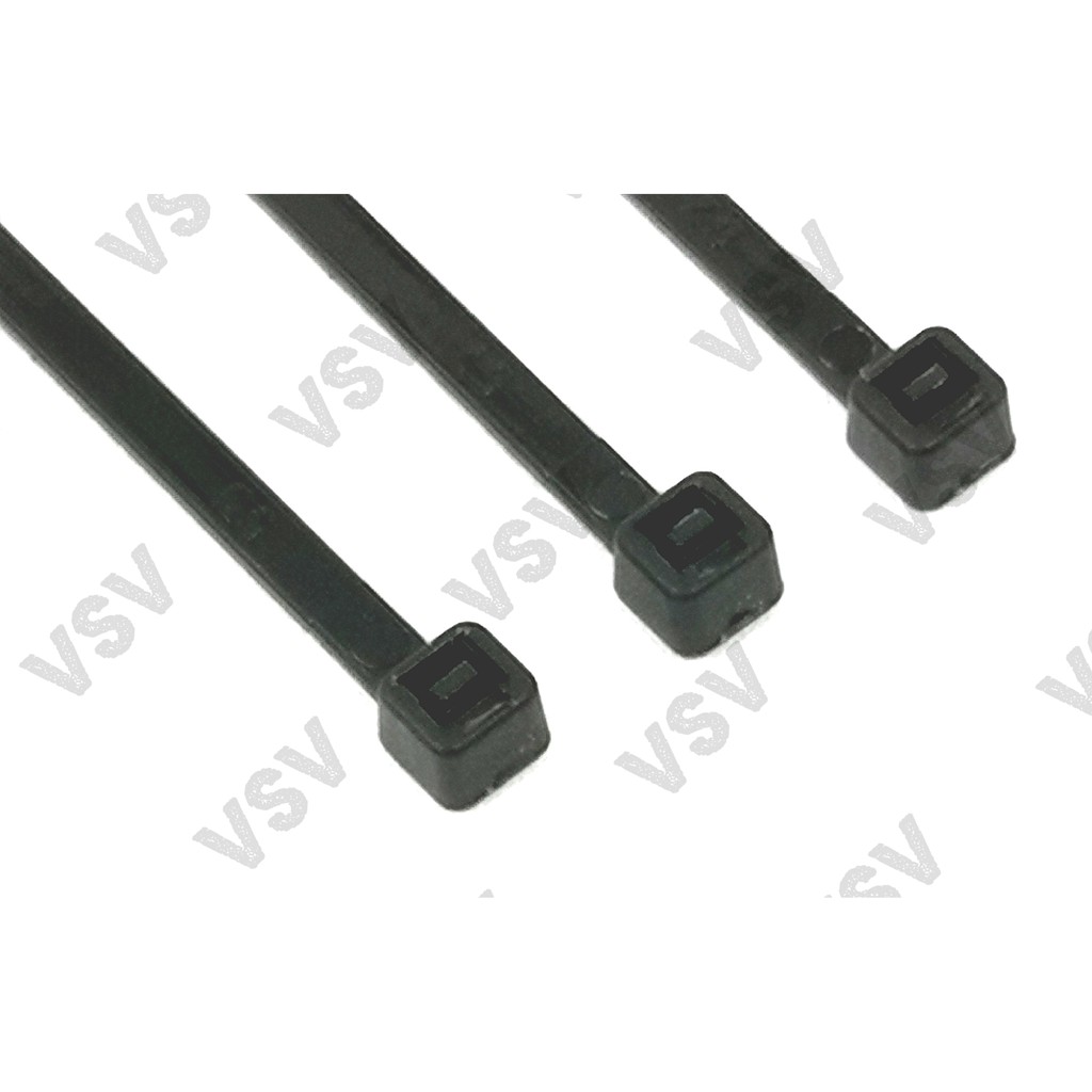 Hasston Kabel ties 4x200mm hitam 4580-125 Nylon Cable ties