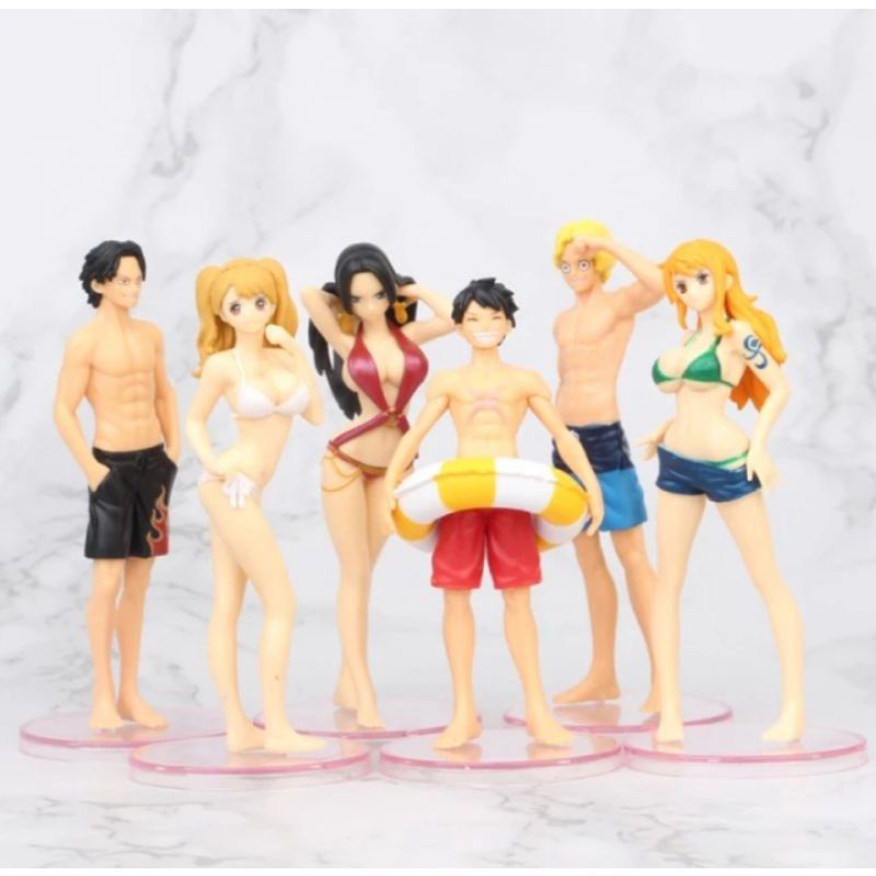 Action Figure One Piece Luffy Ace Nami