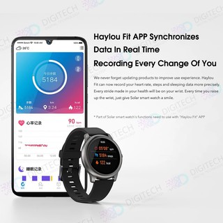 Jual Haylou Solar Smartwatch 1.28 inch TFT Touch Screen Smart watch Jam