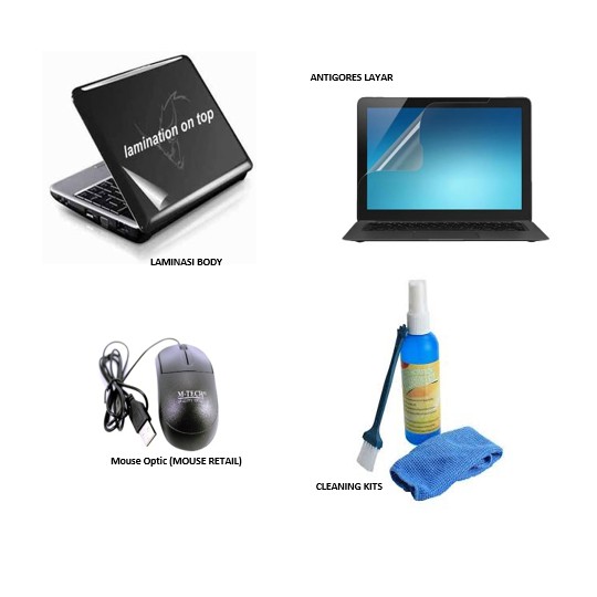 EXTRA PAKET BUNDLING ANTI GORES LAPTOP/PROTECTOR/LAMINASI LAPTOP