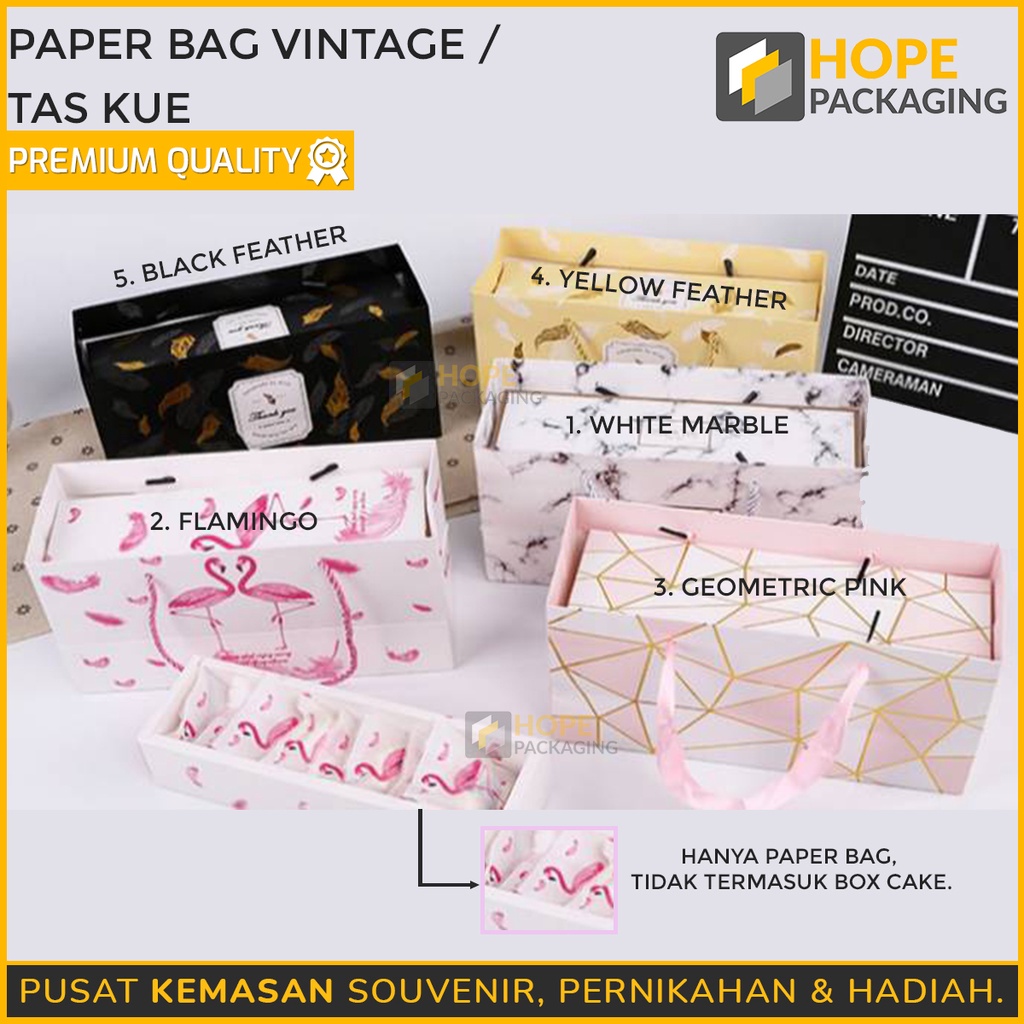 Paperbag Vintage Marble and Paperbag Flower  Box  Bunga Lucu dan Box Mini Polkadot