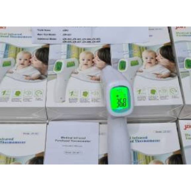 READY STOCK MEDICAL INFRARED FOREHEAD THERMOMETER NON CONTACT TERMOMETER GUN AKURAT