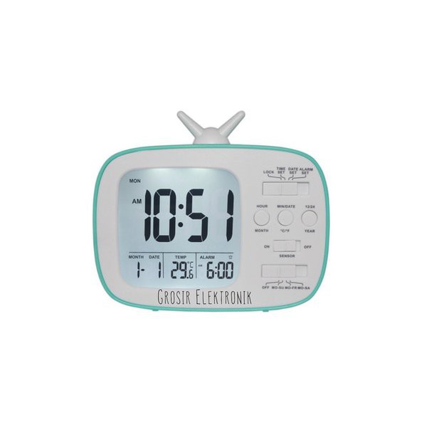 Jam Meja Digital Weker Keren Smart Alarm Clock Souvenir GH-180