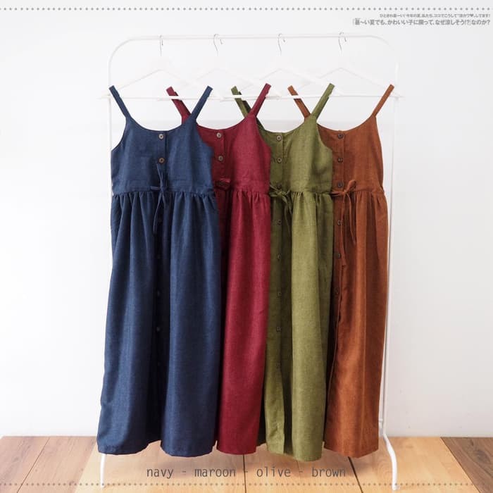Overall Maxi DRESS SUEDE IMPORT