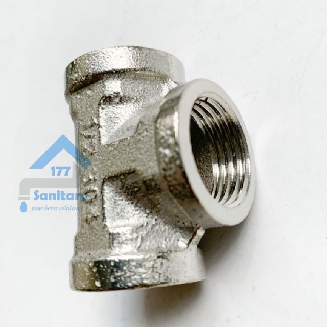 Nepel Tee Stainless 304  TS11- Nepel T Kran T shower sambungan kran pipa pipe ukuran 1/2 inch stenlis kloset closet