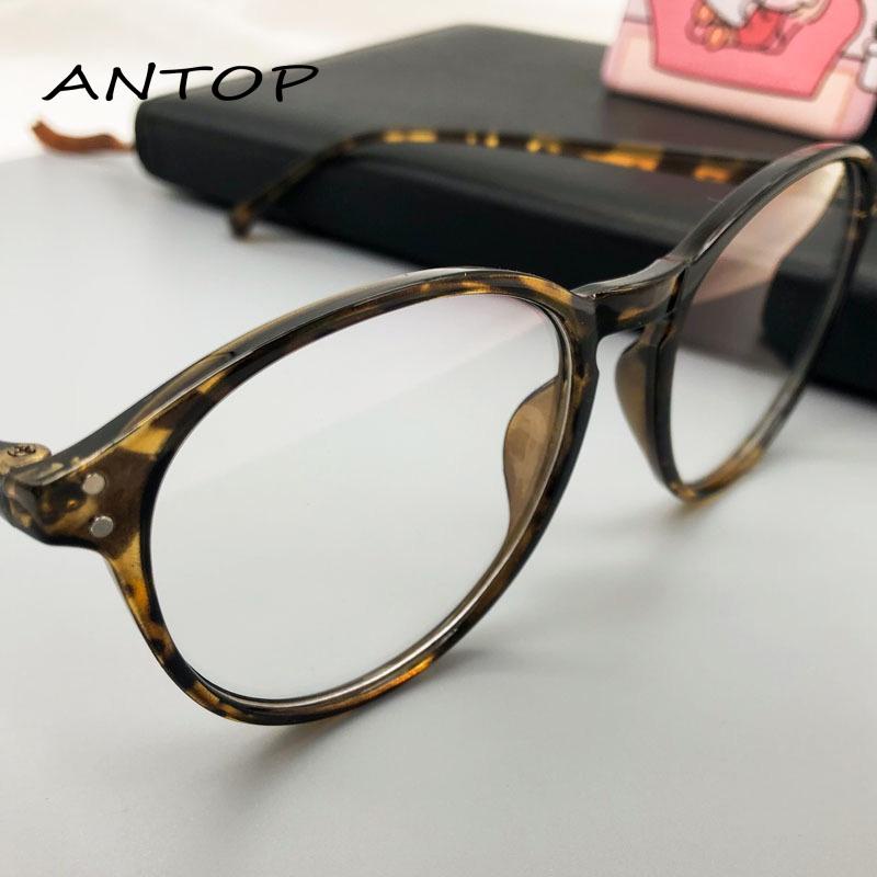 Kacamata Lensa Transparan Anti Radiasi Motif Leopard Untuk Pria Dan Wanita Korean Fashion Eyeglasses ANTOP