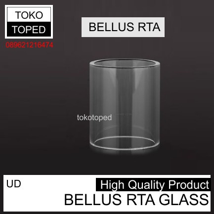 koleksi tabung bahan kaca BELLUS Replacement warna glass clear