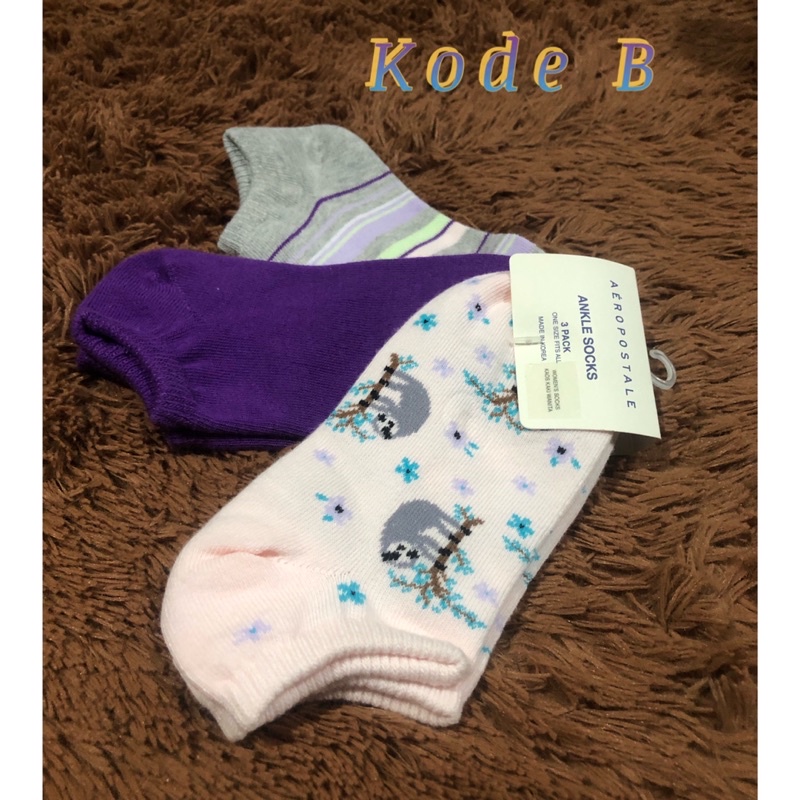 KAOS KAKI AEROPOSTABLE ( 1 paket isi 3 pasang )