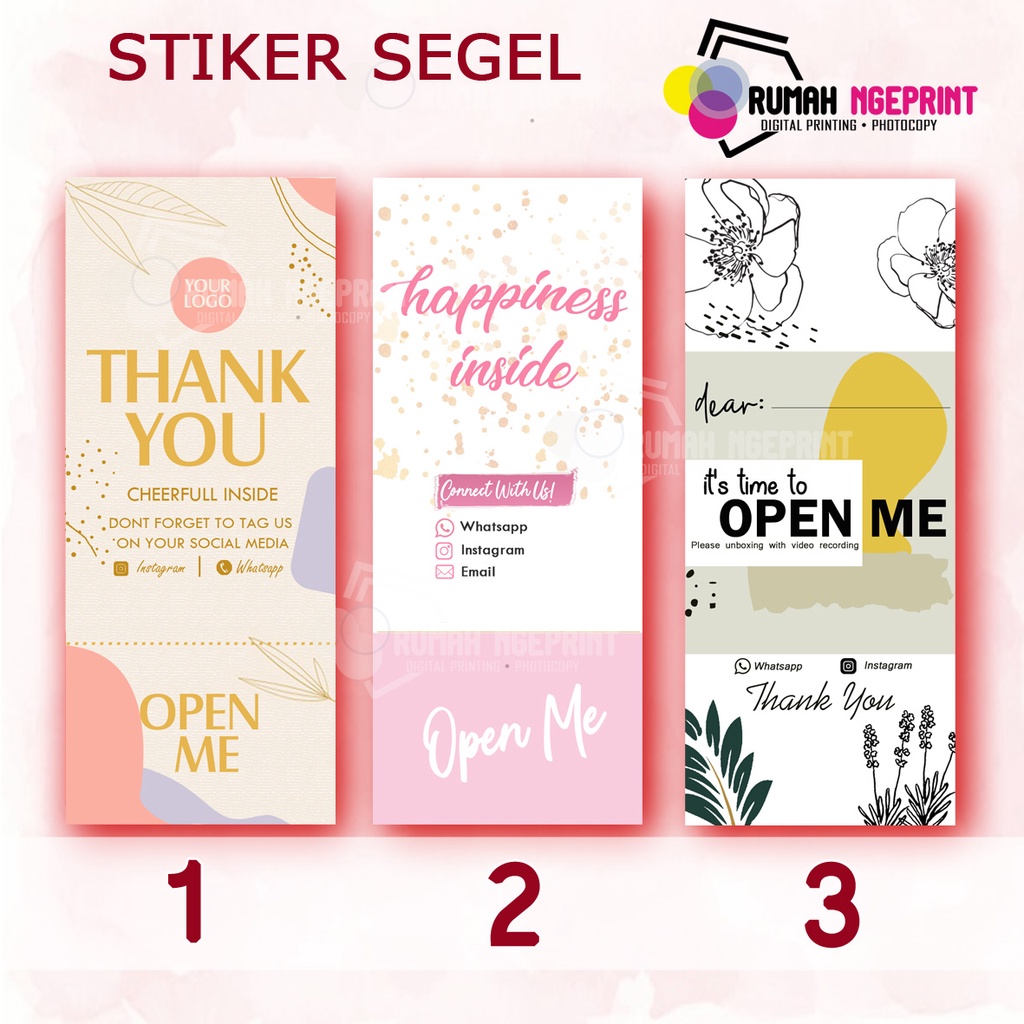 

STIKER SEGEL/ LABEL CUSTOM