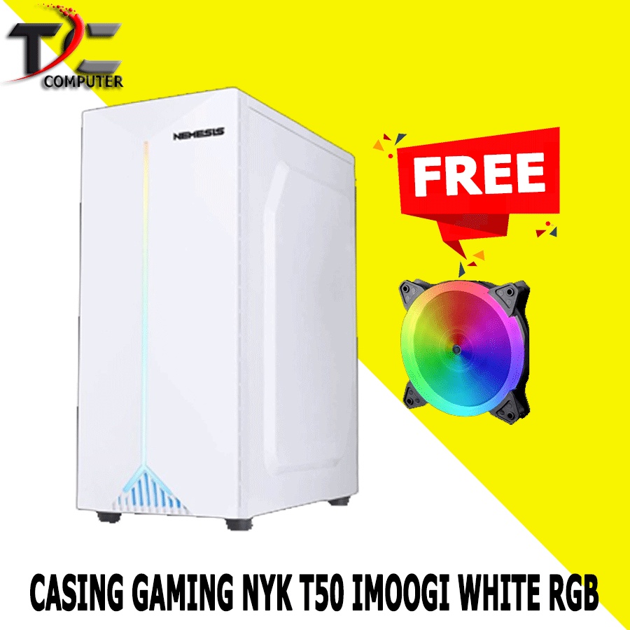 Alseye A4 White Tempered Glass mATX ATX Gaming Case