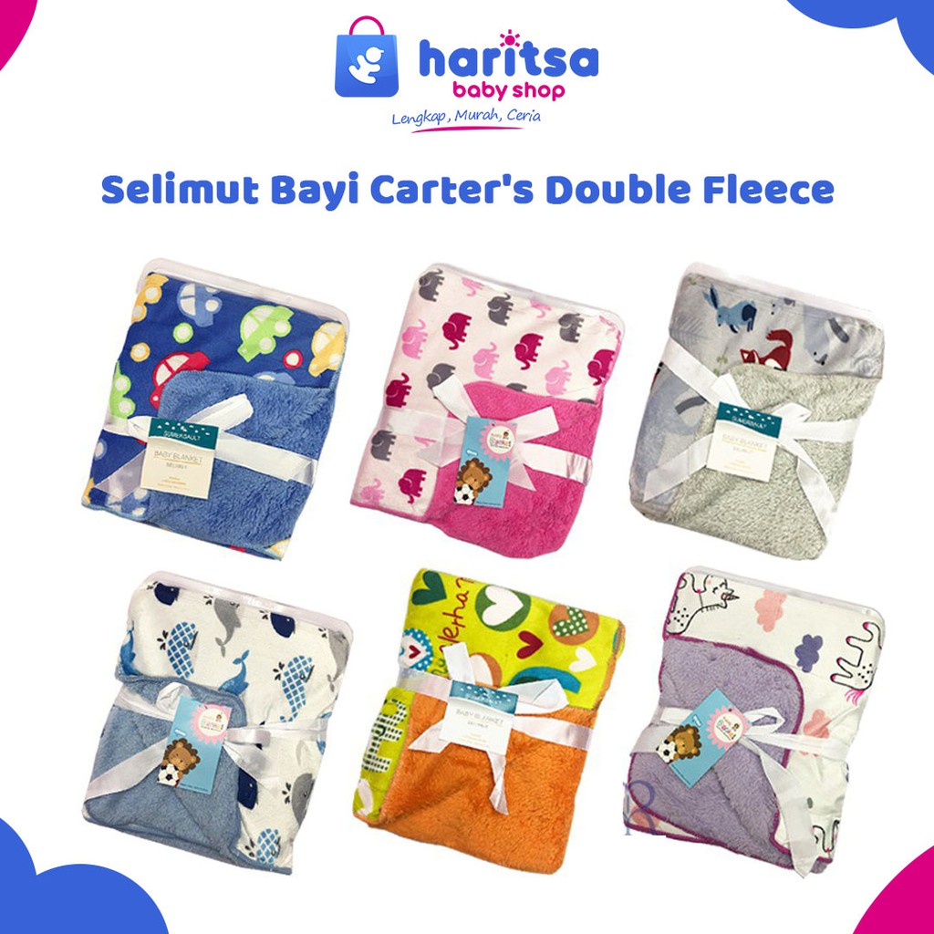 Selimut Bayi  Double Fleece Tanpa Topi