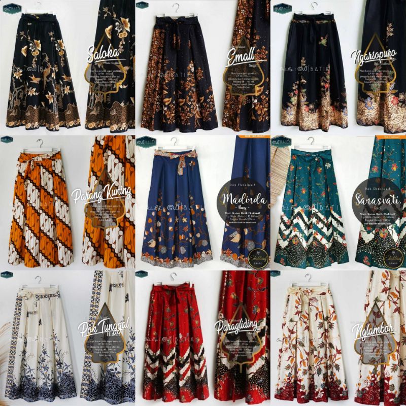 GROSIR ROK BATIK PANJANG PREMIUM EXCLUSIVE UNGGUL JAYA