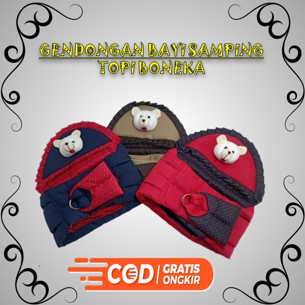 Gendongan Bayi Samping Topi Boneka