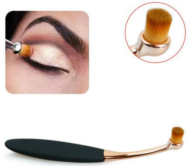 Kuas Kosmetik Make Up Oval Brush Wajah 10 PCS