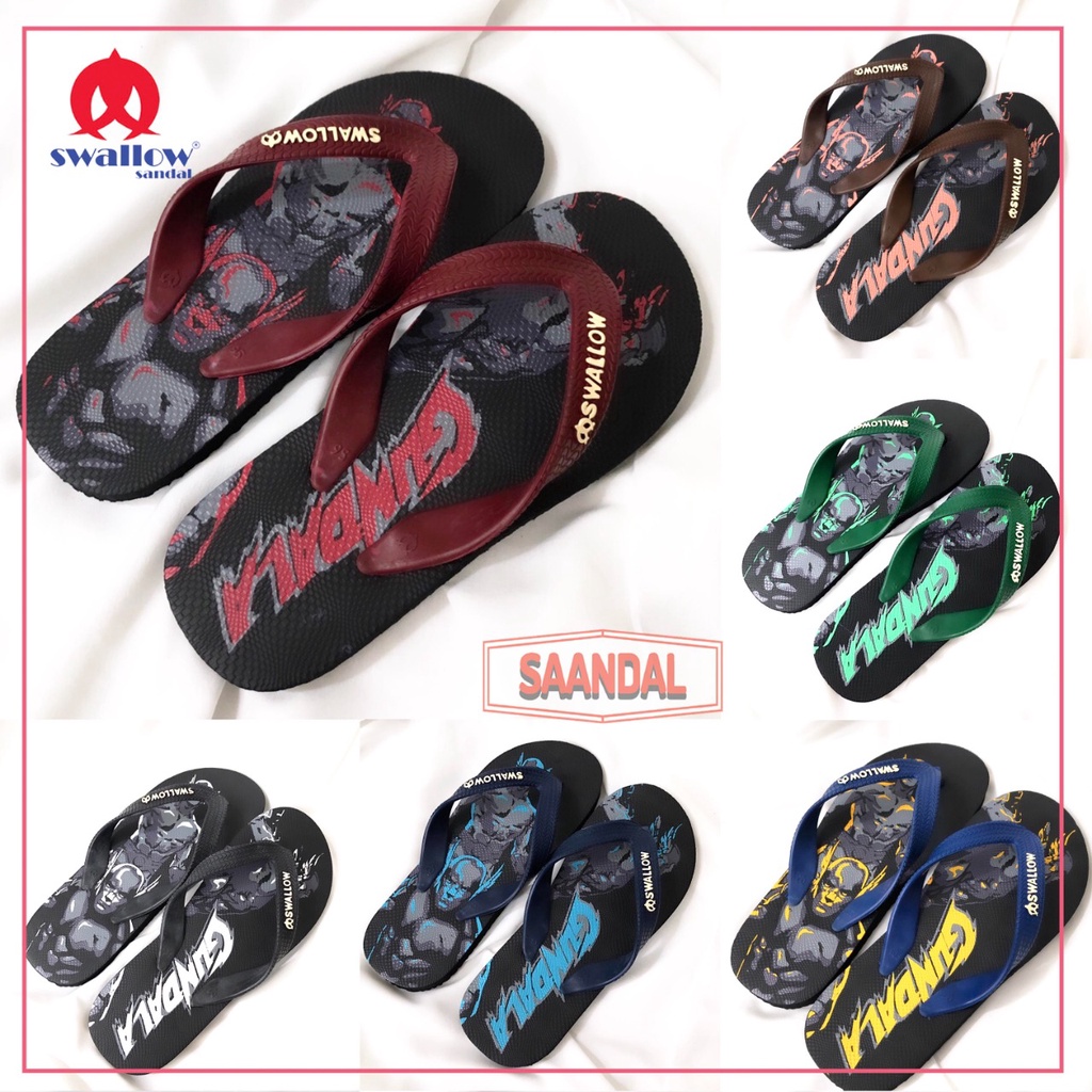 Sandal Jepit Swallow Tebal Gundala Pria Wanita Anak (BISA SATUAN COD)