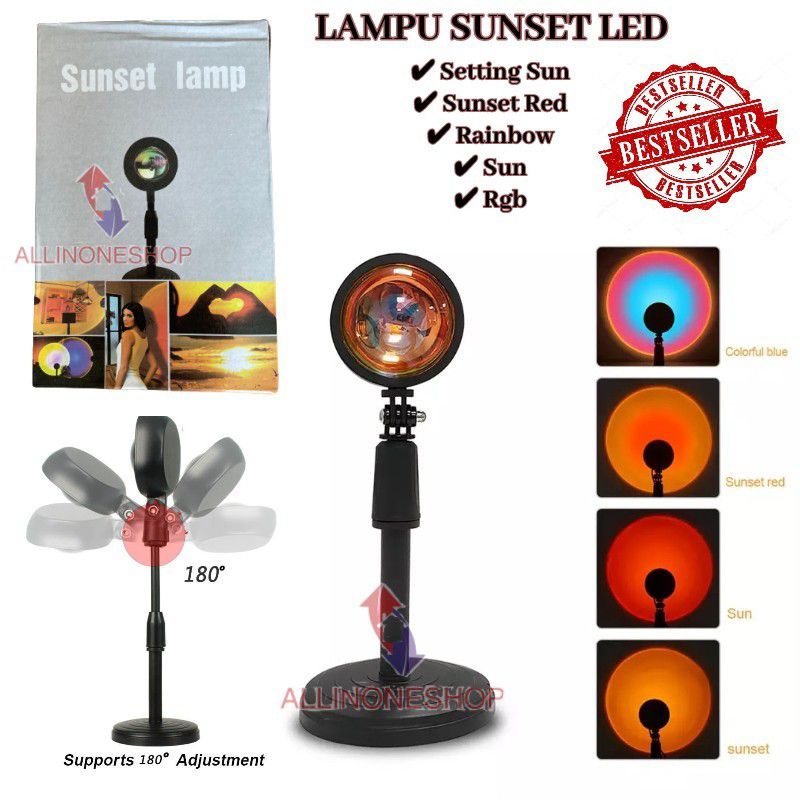 Lampu Lightning Sunset With Tripod Stand