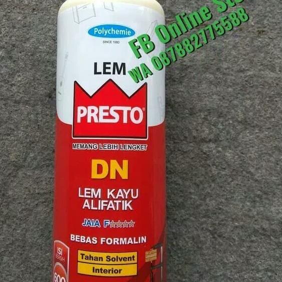 

Lem Kayu Alifatik Presto DN 600g Produk Polychemie Asia Pasific Permai