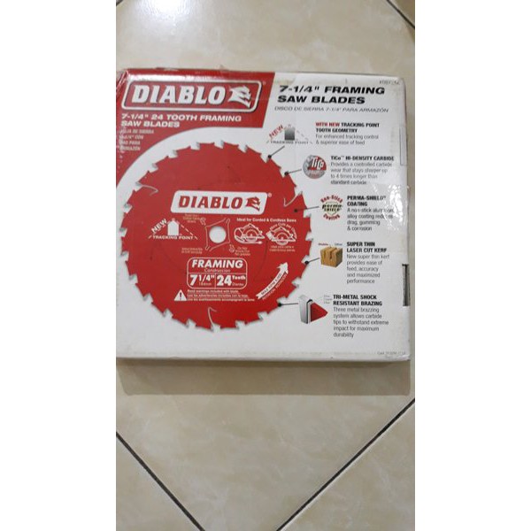 Diablo 7 1-4inch 24T carbide circular saw framing blade   l Laris