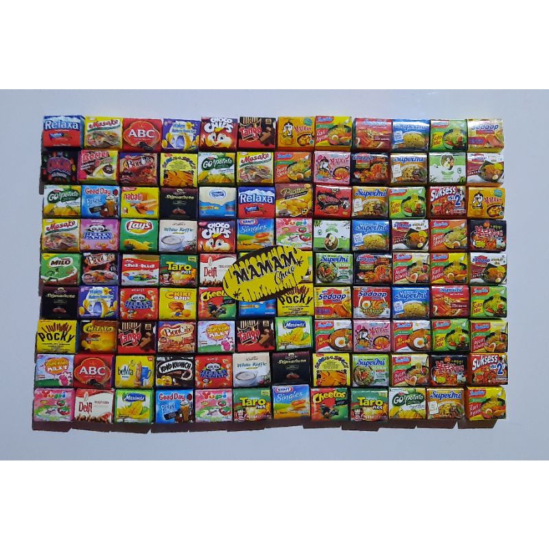 

READY STOK >> Cokelat Dadu Katakter Satuan Eceran Mie Snack Kartun Dll