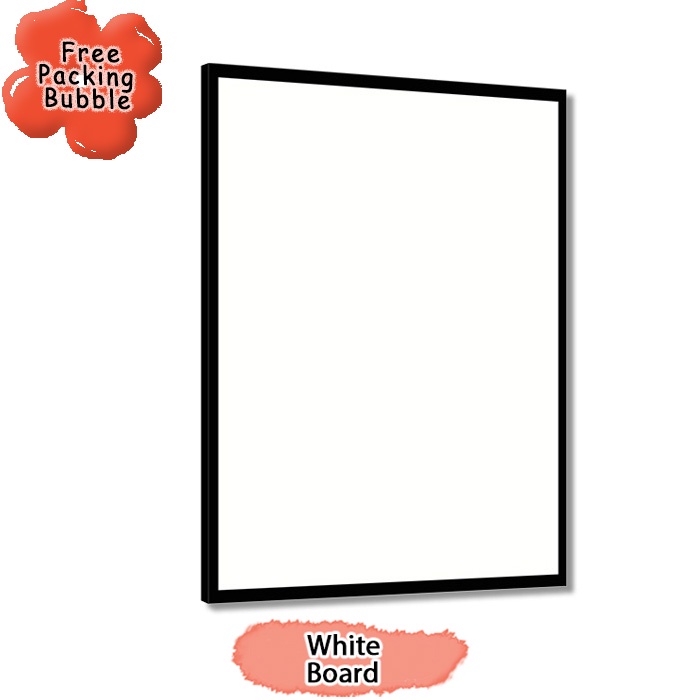 

White Board Melamin / Papan Tulis Putih Ukuran 30x40 cm