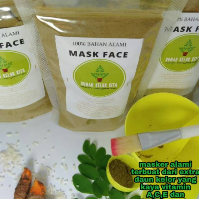 Masker Wajah Daun Kelor