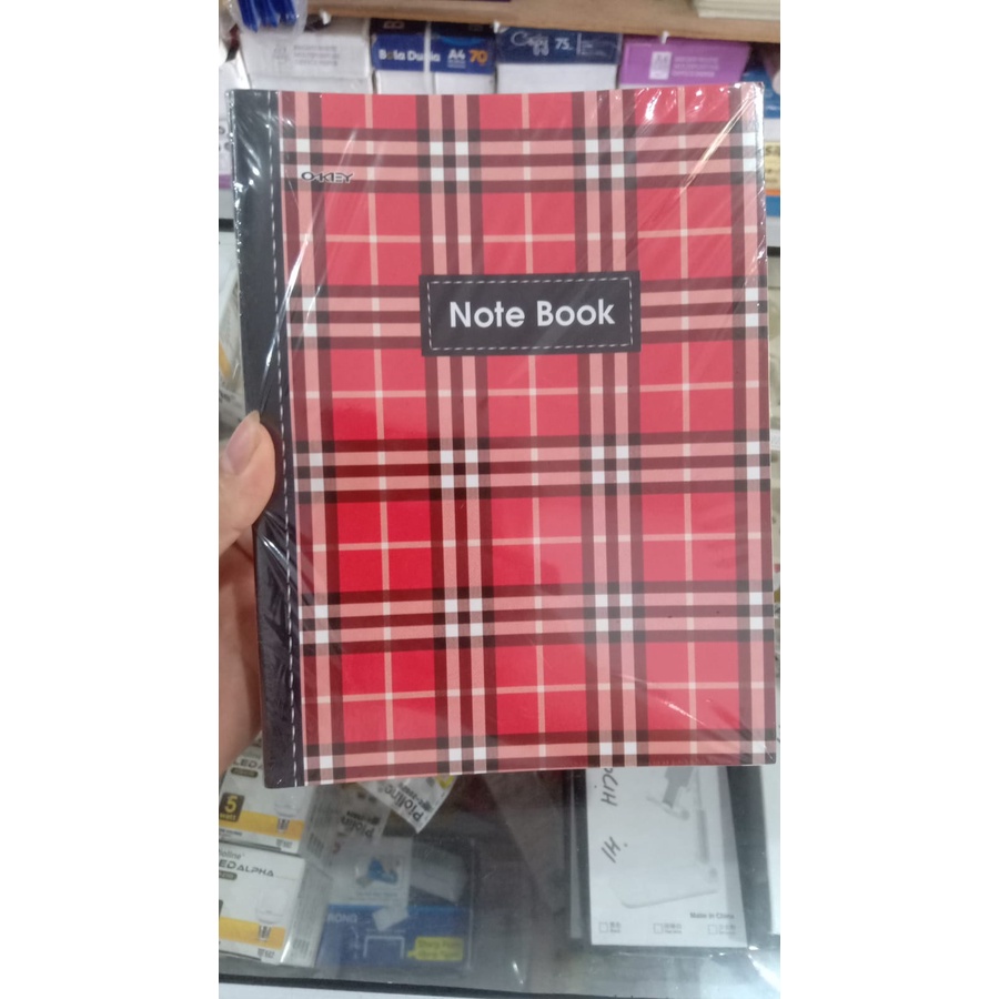 

Buku Tulis Kwarto 38 Lembar / Buku Tulis Okey / Buku Motif Burberry