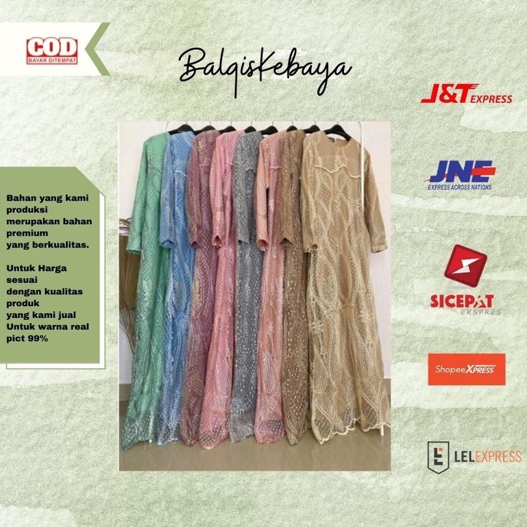 BALQIS DRESS KEBAYA GAMIS WANITA MUSLIMAH