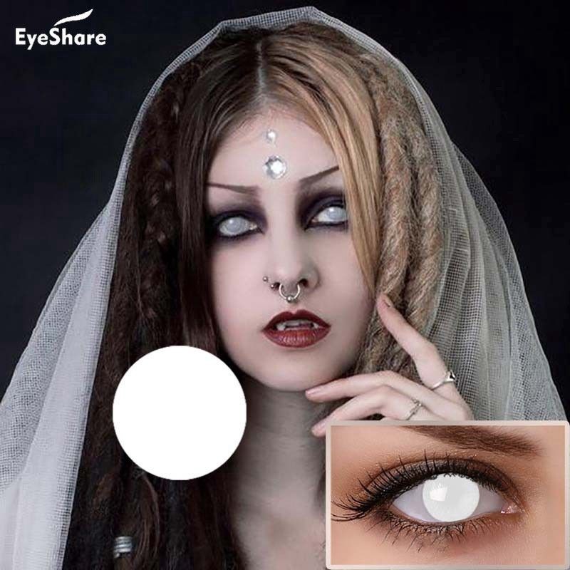 softlens anime 16mm /Softlens X2 1 Pair Fully Surrounded Large Diameter Crazy Cosplay Contact Lens