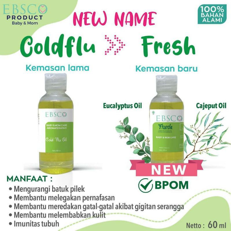 EBSCO Massage Oil 60 ml - Minyak Pijat Aromateraphy Ibu dan Anak