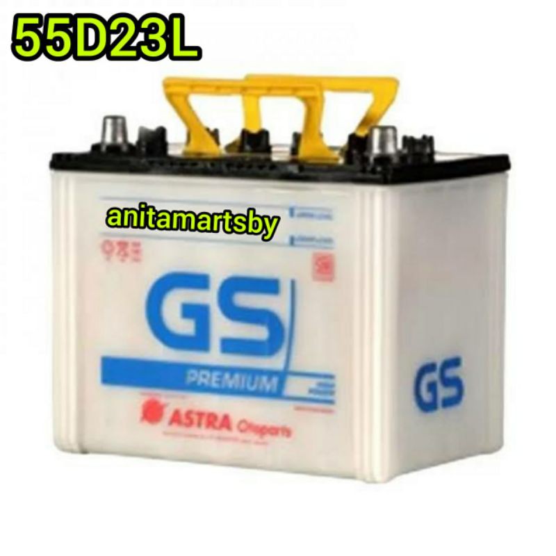 Accu / Aki MOBIL GS PREMIUM 55D23L 100% ORIGINAL ASTRA OTOPARTS