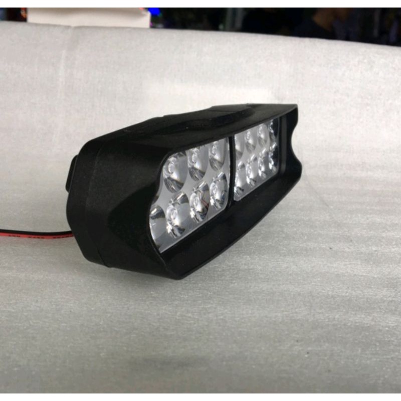 lampu led bar tembak sorot 16led 16watt motor mobil 12V