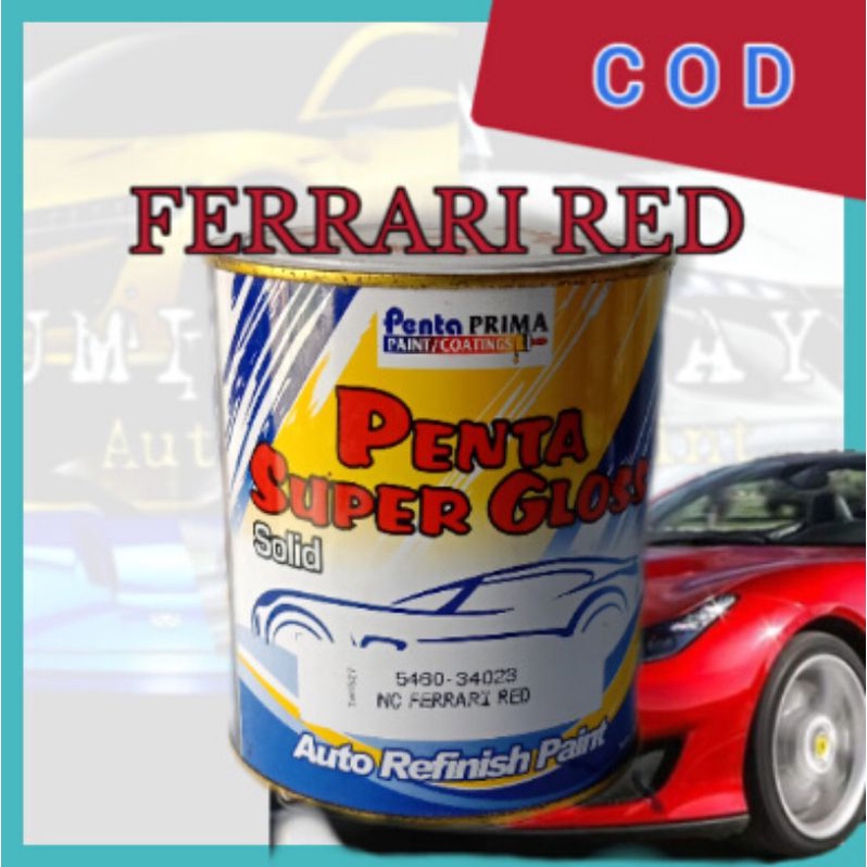 CAT FERRARI RED/MERAH FERARI 1KG/PENTA SUPER GLOSS