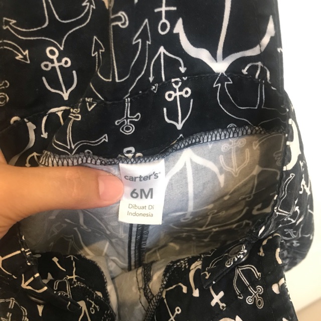 Baju Kodok Carters motif jangkar (bajak laut)
