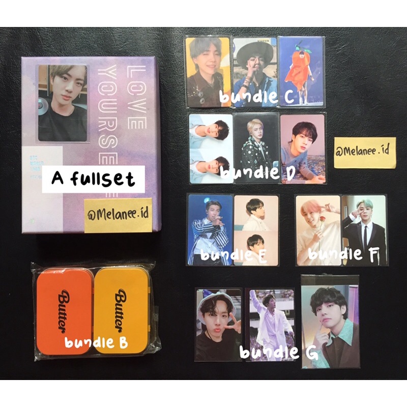 PHOTOCARD DECO KIT SET TAEHYUNG JHOPE // DECO KIT BTS // PHOTOCARD BTS