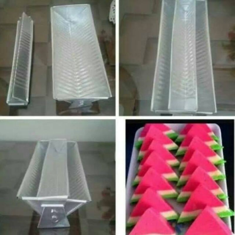 Loyang Semangka / Loyang Segitiga Bentuk Semangka Bahan Alumunium