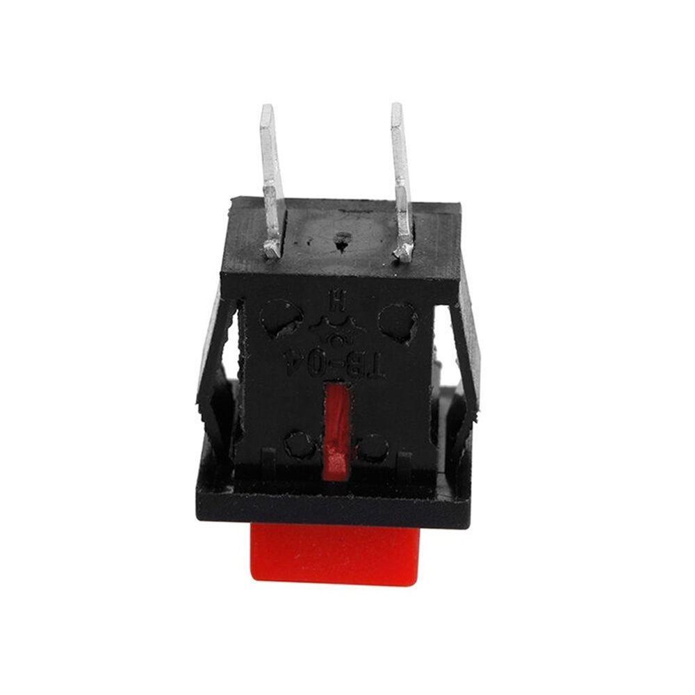 [Elegan] Saklar Tombol 2pin Tahan Lama Red Square SPST 125VAC 1A Push Button