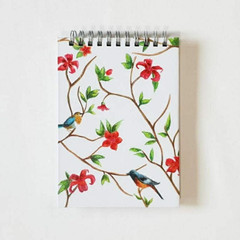 

NOTEBOOK/BUKU CATATAN 2 BIRDS&FLO