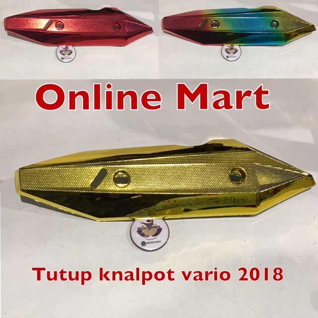 tutup knalpot vario new 2018 variasi warna tameng knalpot vario 125 vario 150 new 2018