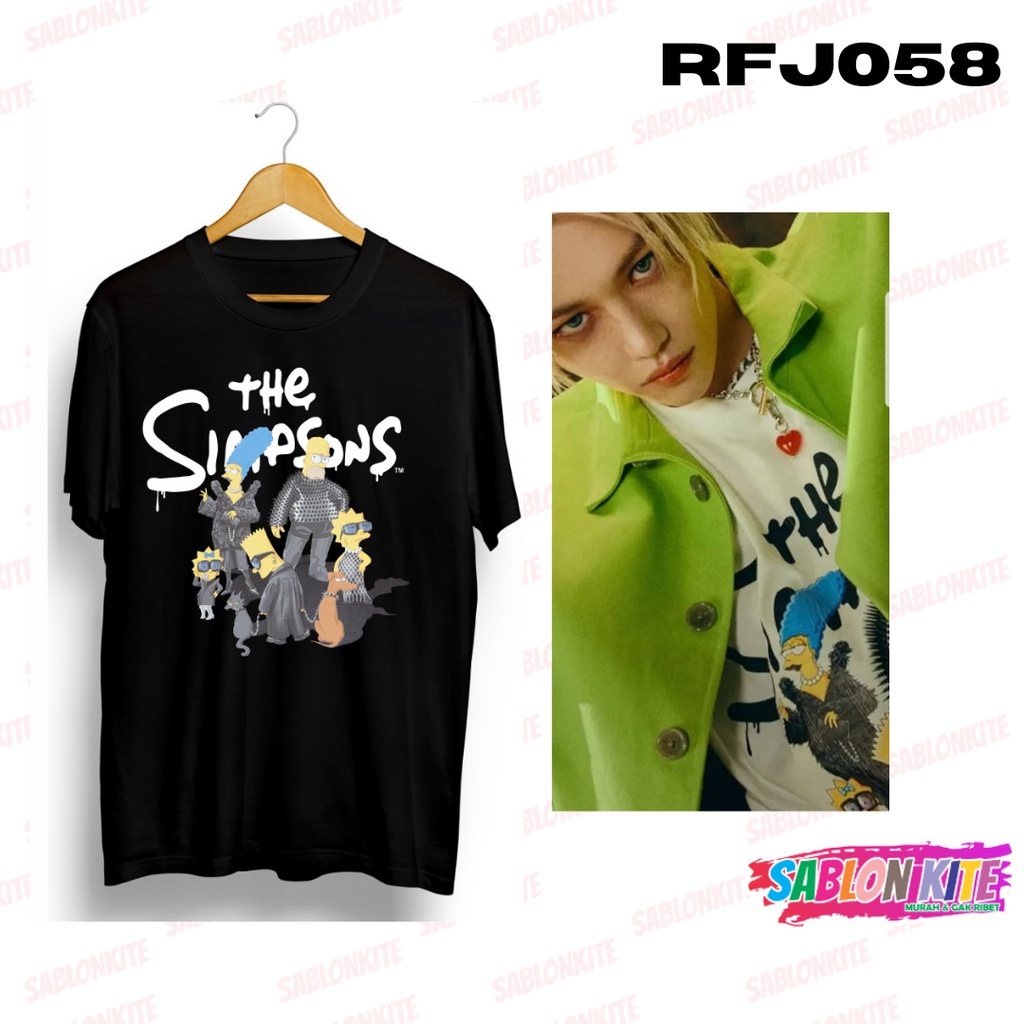 MURAH!!! KAOS STRAYKIDS FELIX MANIAC THE SIMSON RFJ058 COMBED 30S