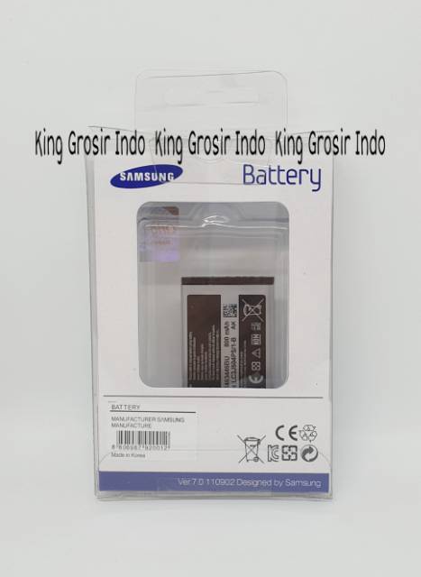 dc88 - Baterai Samsung Galaksi C140 E250 E1272 C3303 E1195 Champ Bronx Original SEIN 100% Battery