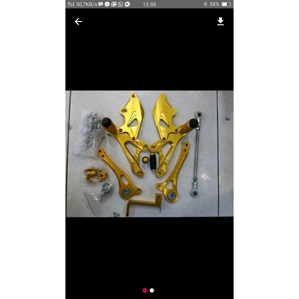 underbon- foot step nui ninja Rr-ninja R nui racing mki4740