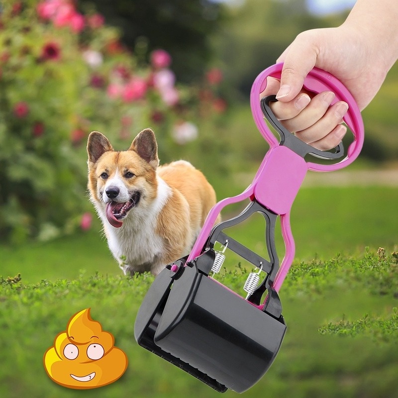 1pc Sekop Pembersih Kotoran Anjing / Kucing Peliharaan Universal Bahan ABS Ringan Untuk Outdoor