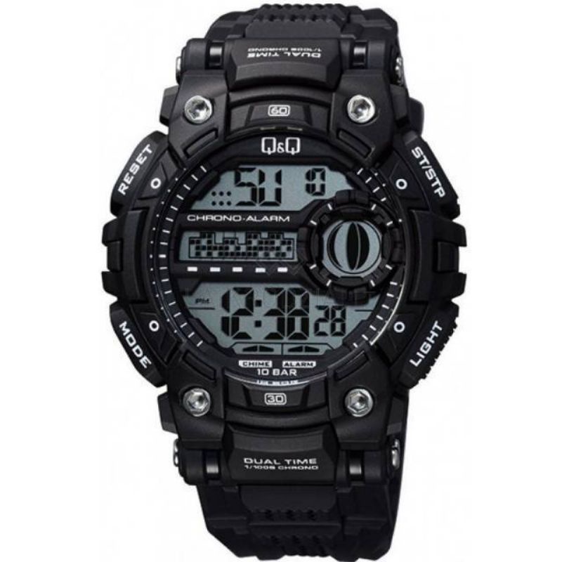 Jam Tangan Q&amp;Q M161J Series Original Digital Rubber Strap Water Resis Jamtangan QnQ Pria QQ M161