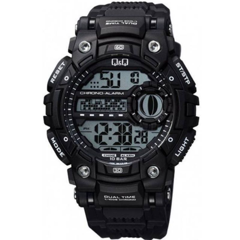 Jam Tangan Q&amp;Q M161J Series Original Digital Rubber Strap Water Resis Jamtangan QnQ Pria QQ M161