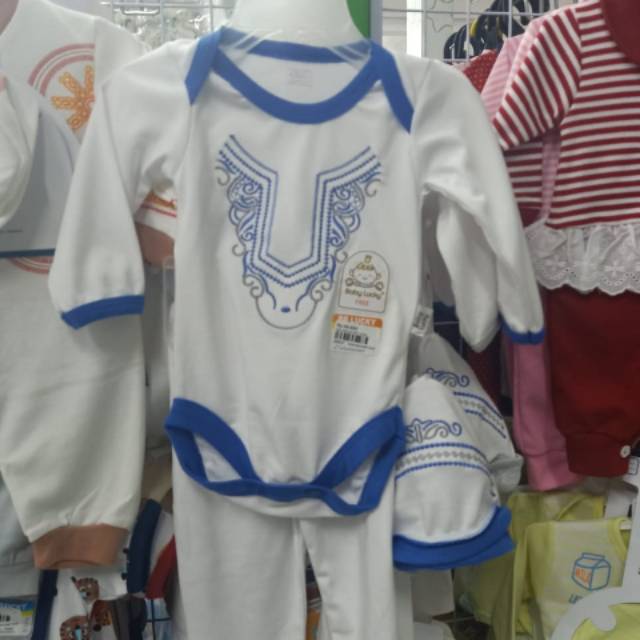 Setelan Baju Koko Bayi Jumper Baby Lucky