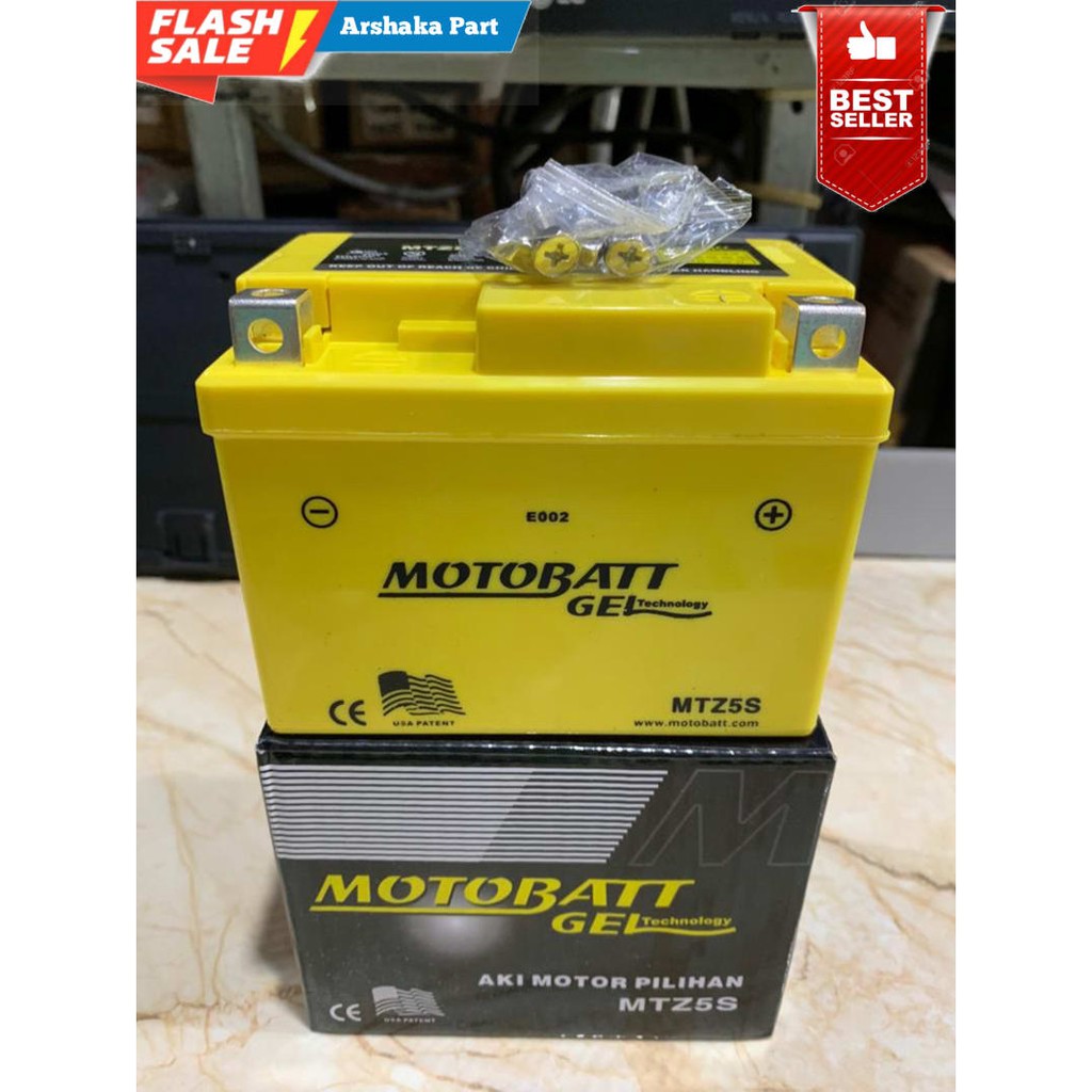 PROMO AKI KERING HONDA BEAT KARBU FI INJEKSI MOTOBATT DIJAMIN ASLI PASTI ASLI ORIGINAL