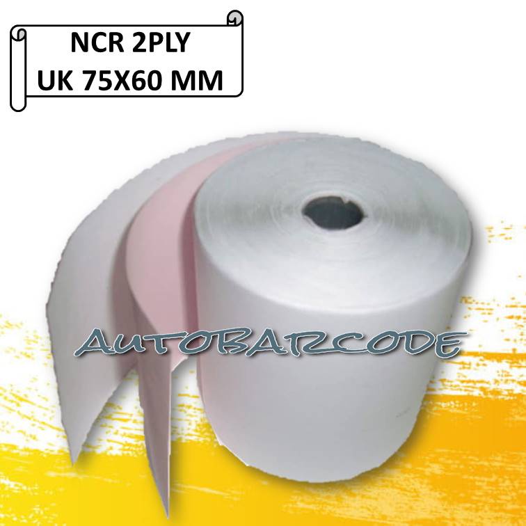 

Kertas Rangkap Kasir 2PLY NCR 75x60 MM Printer Dotmatrix Tellstruk Multioffice Struk Dot Matrix PLY